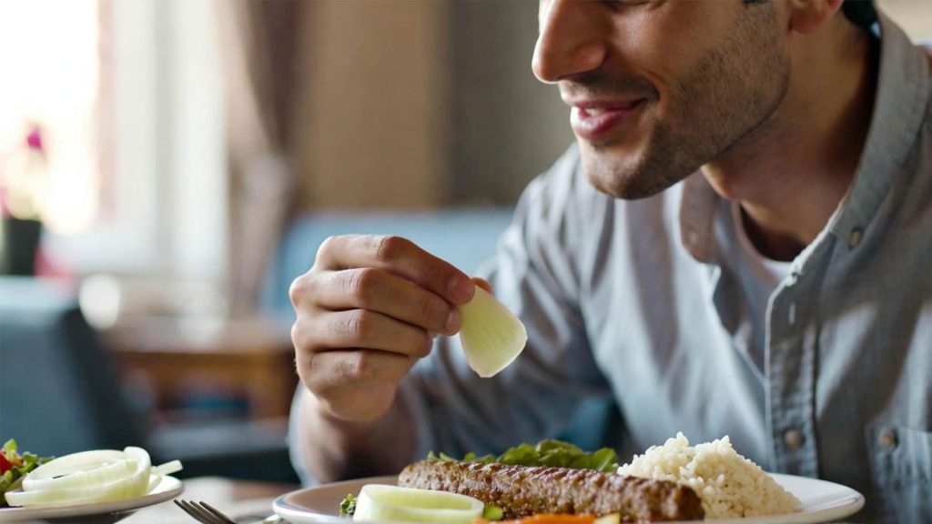 خوردن پیاز و بوی بد دهان